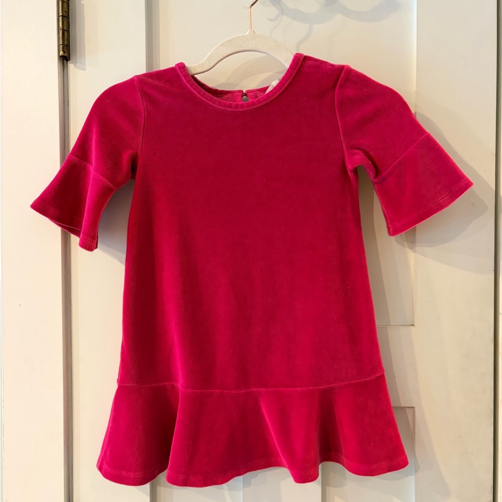 Pink velour Garnet‎ Hill Kids dress